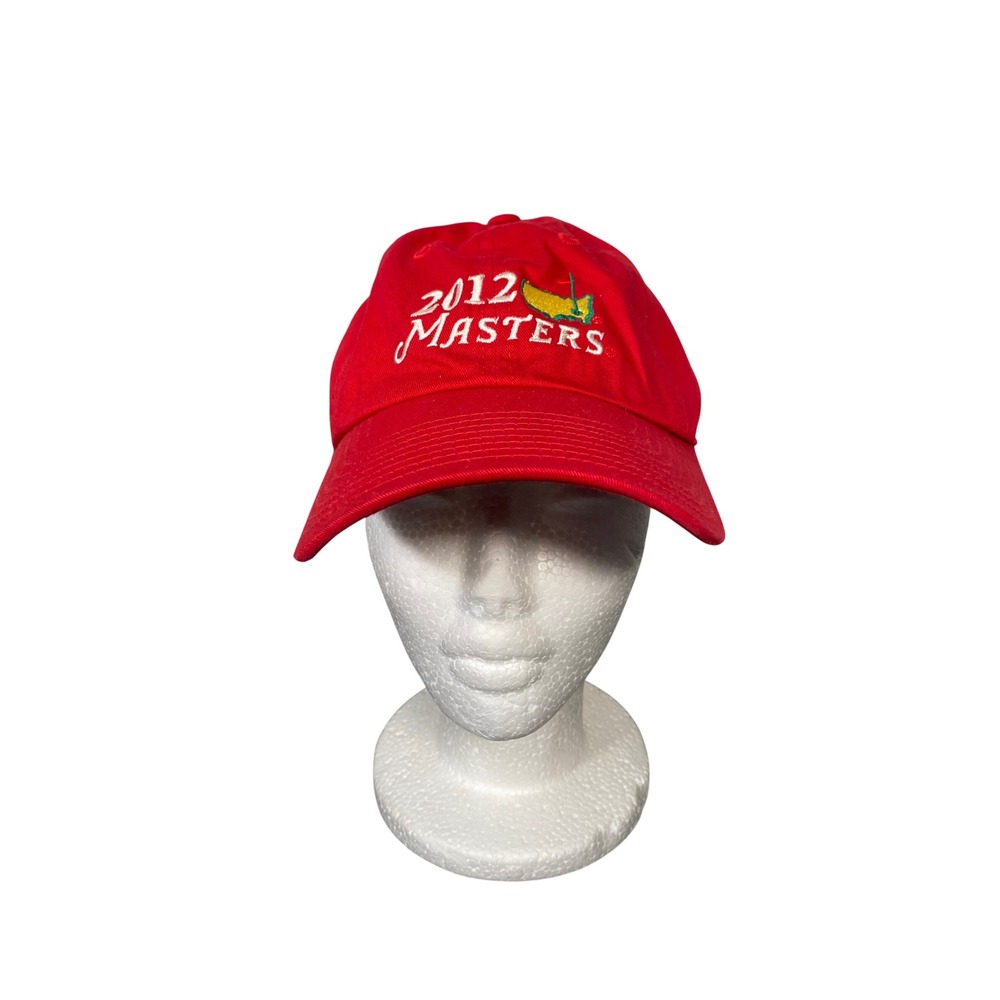 2012 Masters Hat Cap Strap Back Logo American Needle Augusta National Golfer Red
